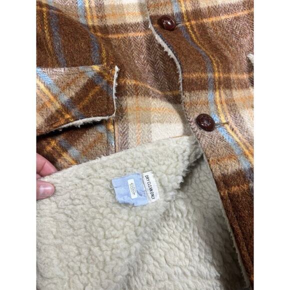 Pioneer Wear Sherpa Lined Western USA Button Down Long Jacket Mens 42 - Picture 6 of 8